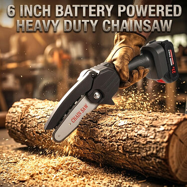 6 Inch Battery Powere Portable Chainsaw
